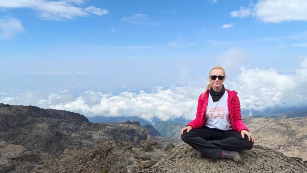 Pavla on Kilimanjaro